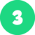 Number three icon